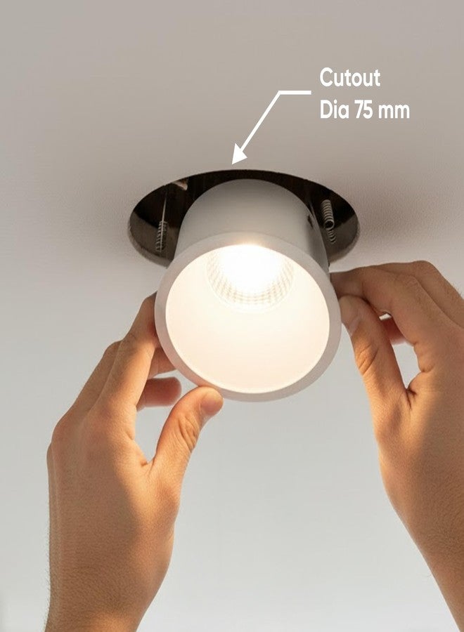 AZIOT Smart Trimless 12W COB Light with Driver, WiFi+BLE, Tunable & Dimmable, Alexa & Google Assistant Compatible, Warm White to Cool White, False Ceiling Light - Image 4